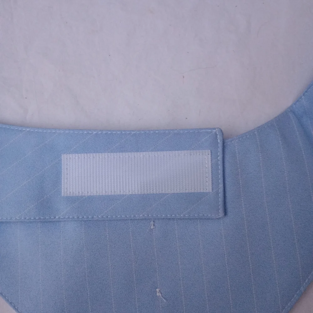 MOAIYU Light Blue Tuxedo Dog Bandana Collar Wedding Formal Medium Large
